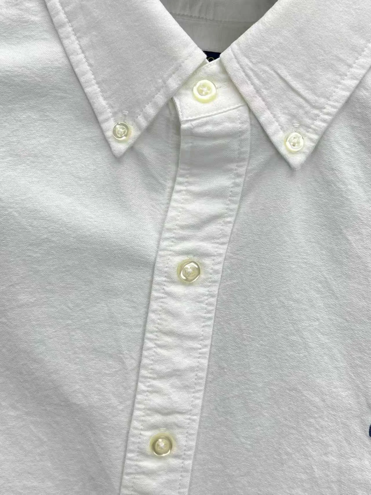 P360 Polo 25ss new solid color logo embroidered buttoned long-sleeved shirt men's high version code number: XS.S.M.L.XL.